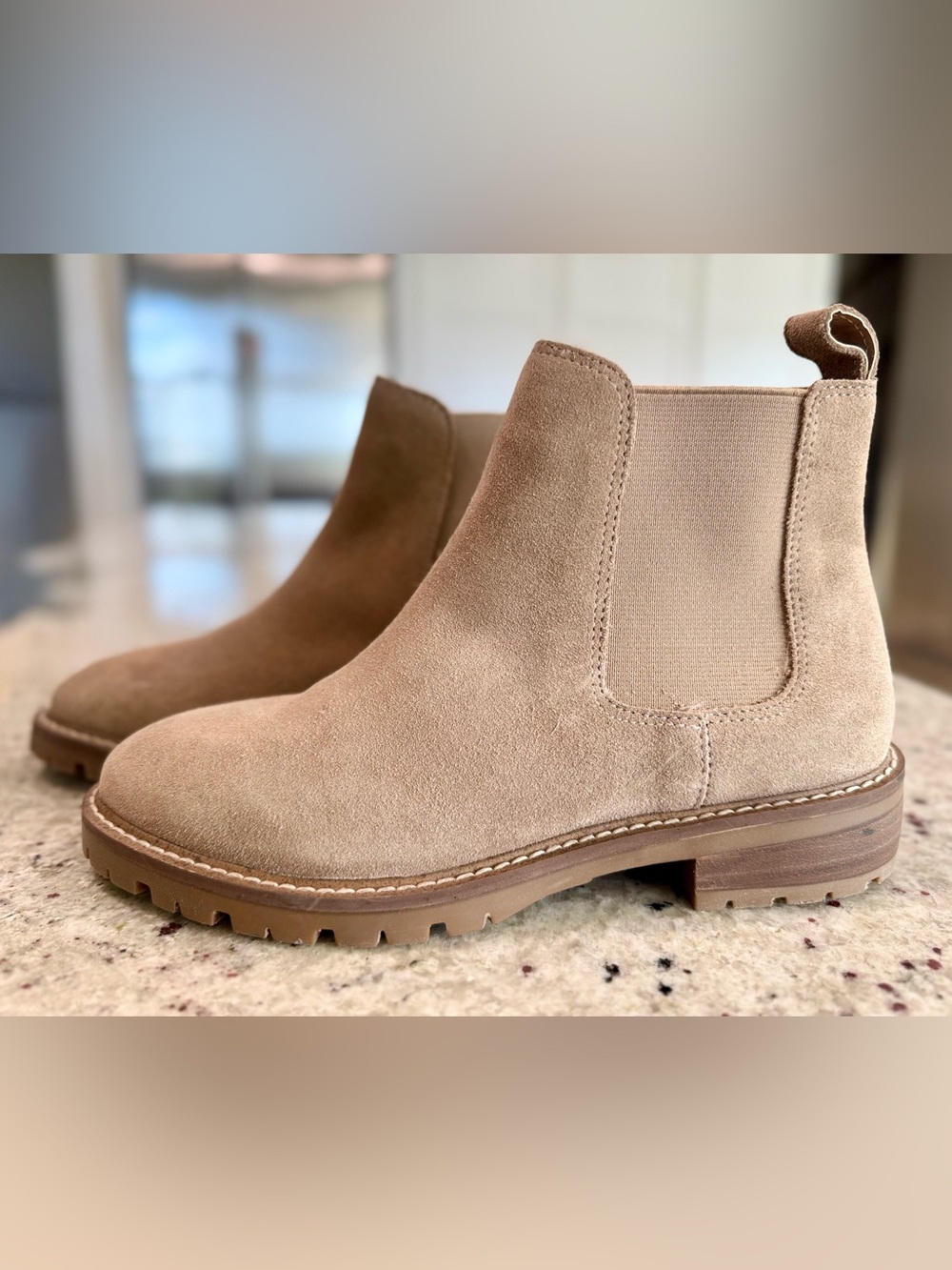 Steve Madden Leopold Boot Oatmeal Suede (NWOT)
